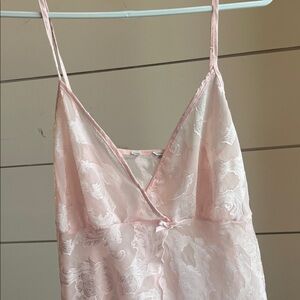 Pink Lace Slip dress top